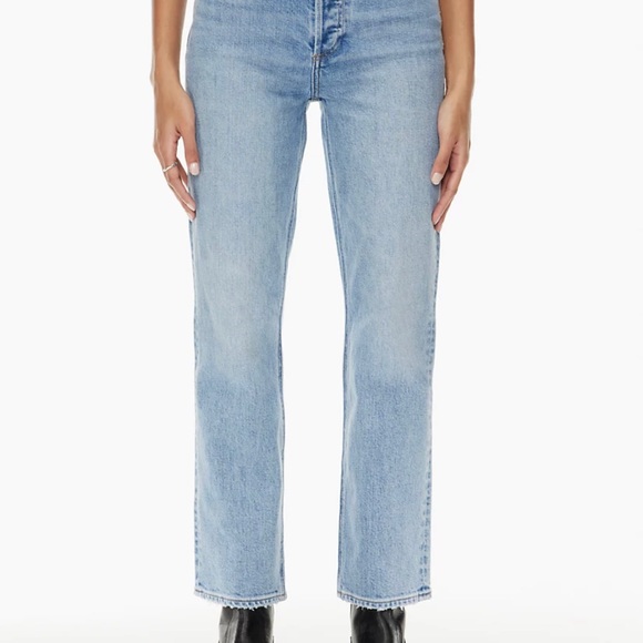 Aritzia Denim Forum Arlo High Rise Straight 28L Size 25 - Picture 3 of 3